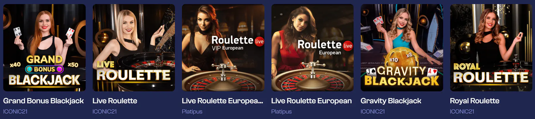 Live Dealer Games in God of Wins Casino